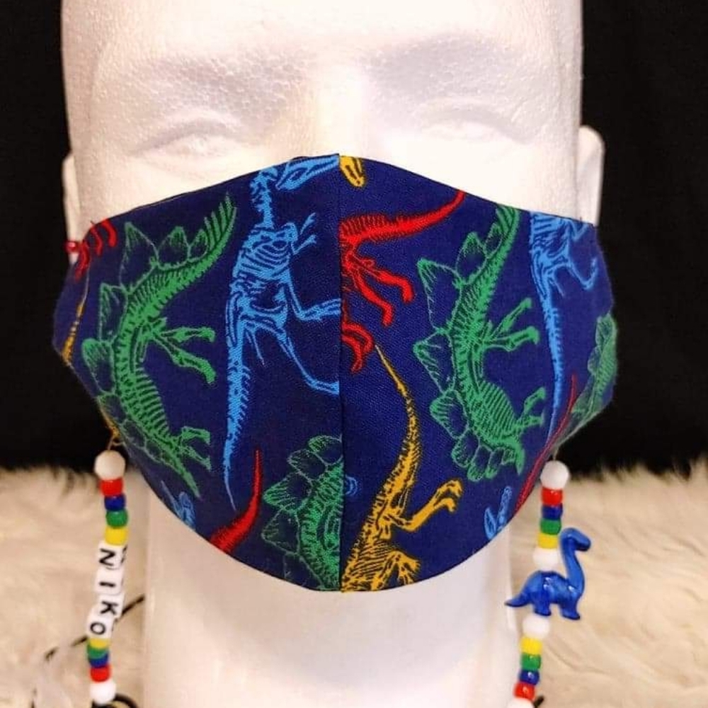 SOLD OUT 3 for $15  Dinosaur Face Mask - Picture 2 of 3